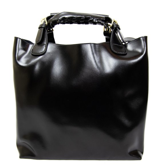 Leather Shoulder bag / tote bag with long strap - Picture 1 of 8
